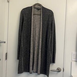 Eileen Fisher Charcoal Open-Front Cardigan